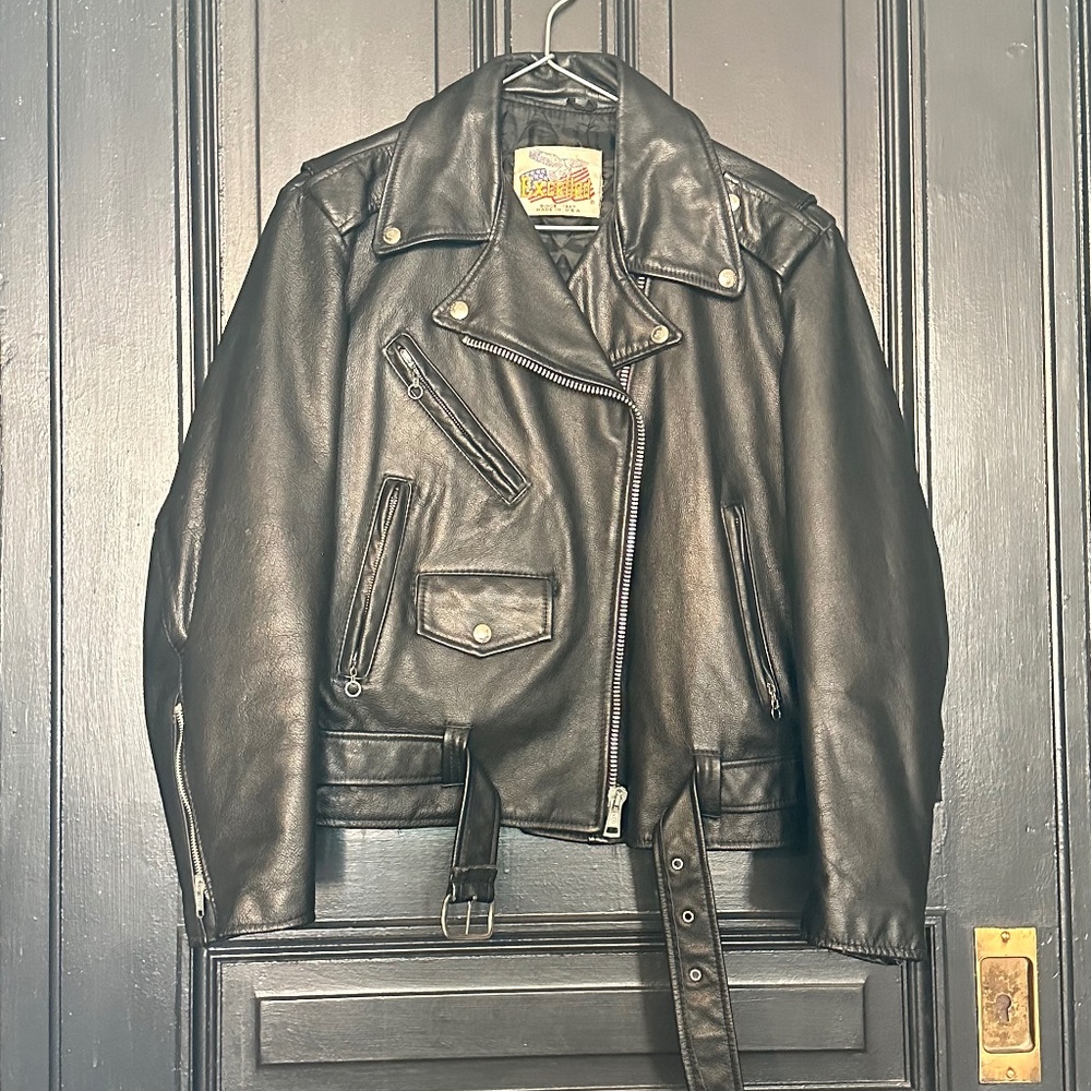 vintage Excelled leather biker jacket